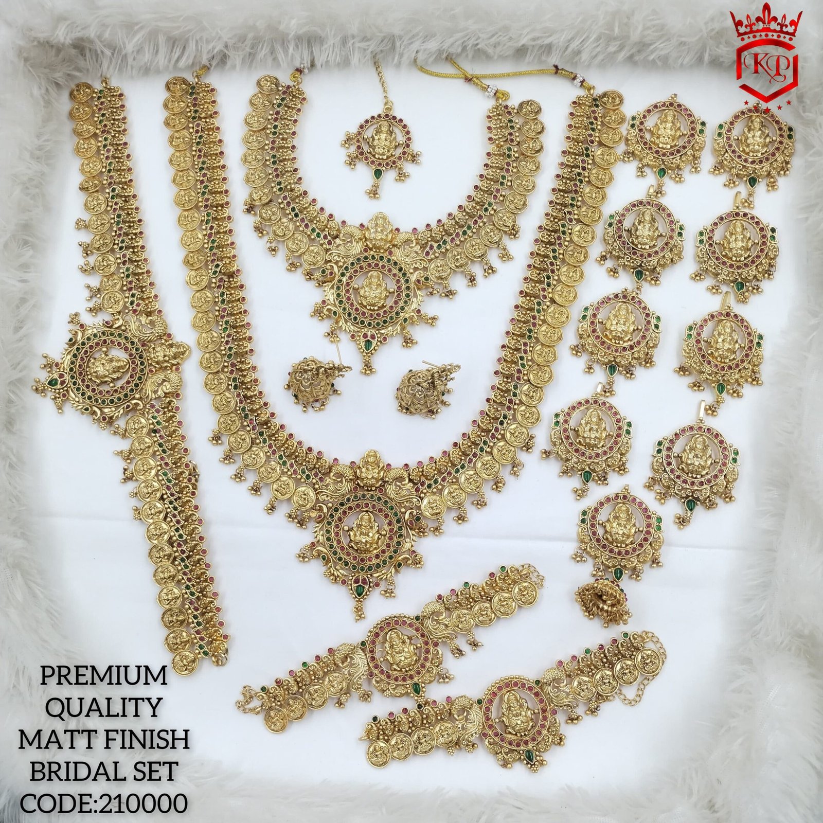 Premium Quality Matte Finish Bridal Jewelry set for women