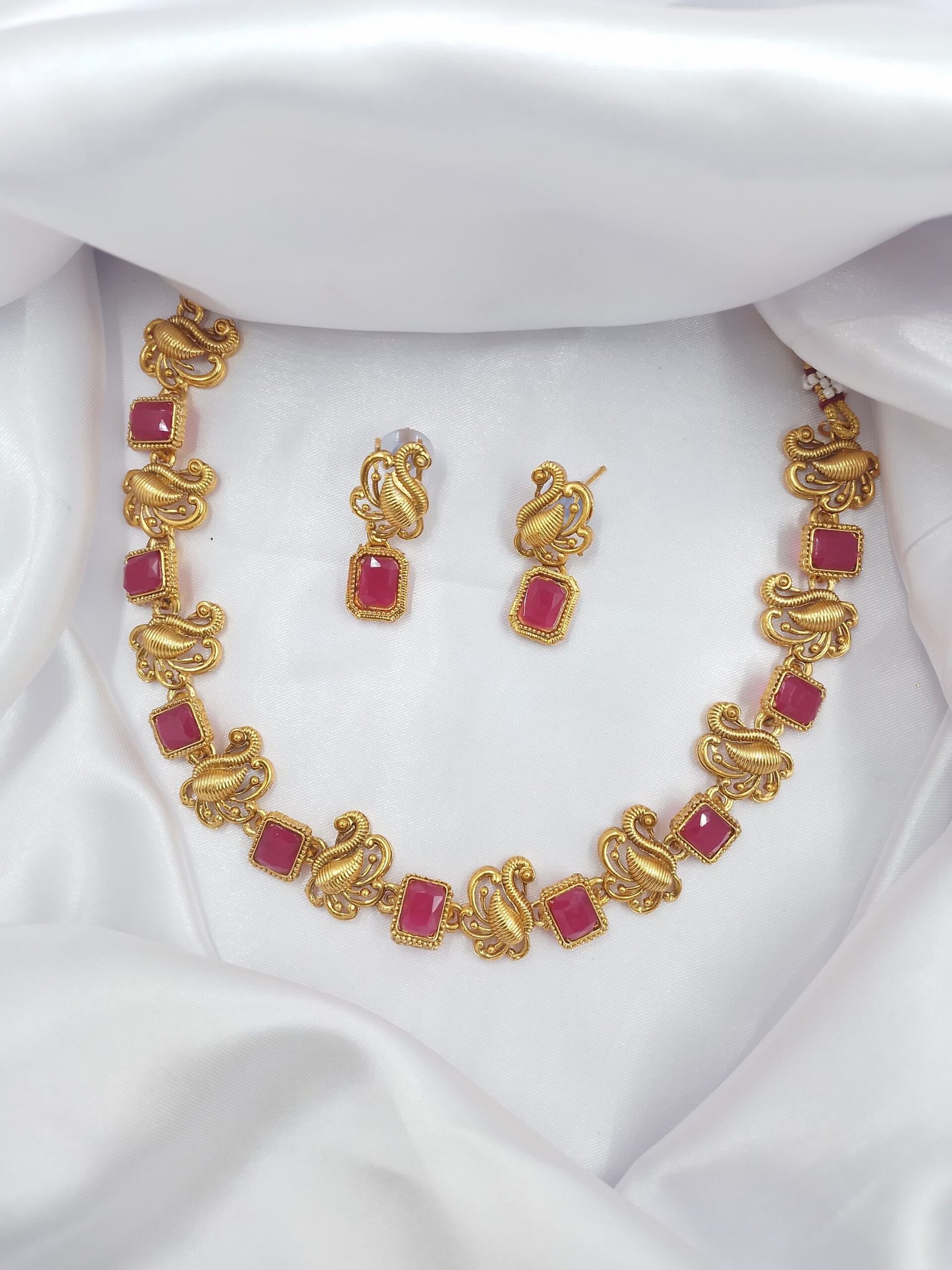 446f5216-b581-498a-98ab-78bcaf01cabe PREMIUM QUALITY MATT FINSH NECKLACE SET - Image 1