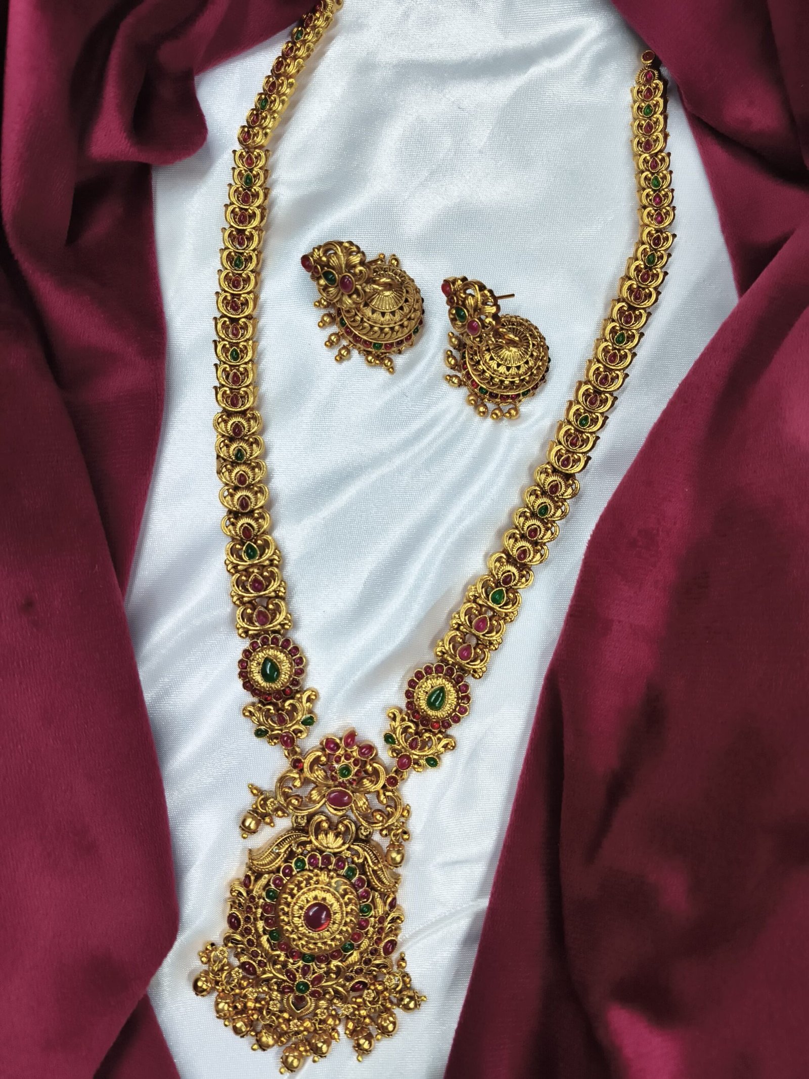 WhatsApp Image 2024-11-03 at 12.01.26 PM PREMIUM QUALITY MATT FINISH HARAM SETS - Image 1