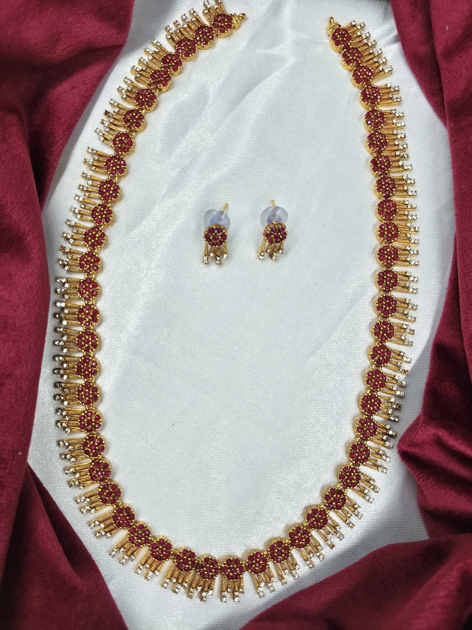 WhatsApp Image 2024-11-03 at 12.01.34 PM PREMIUM QUALITY MATT FINISH HARAM SETS - Image 1