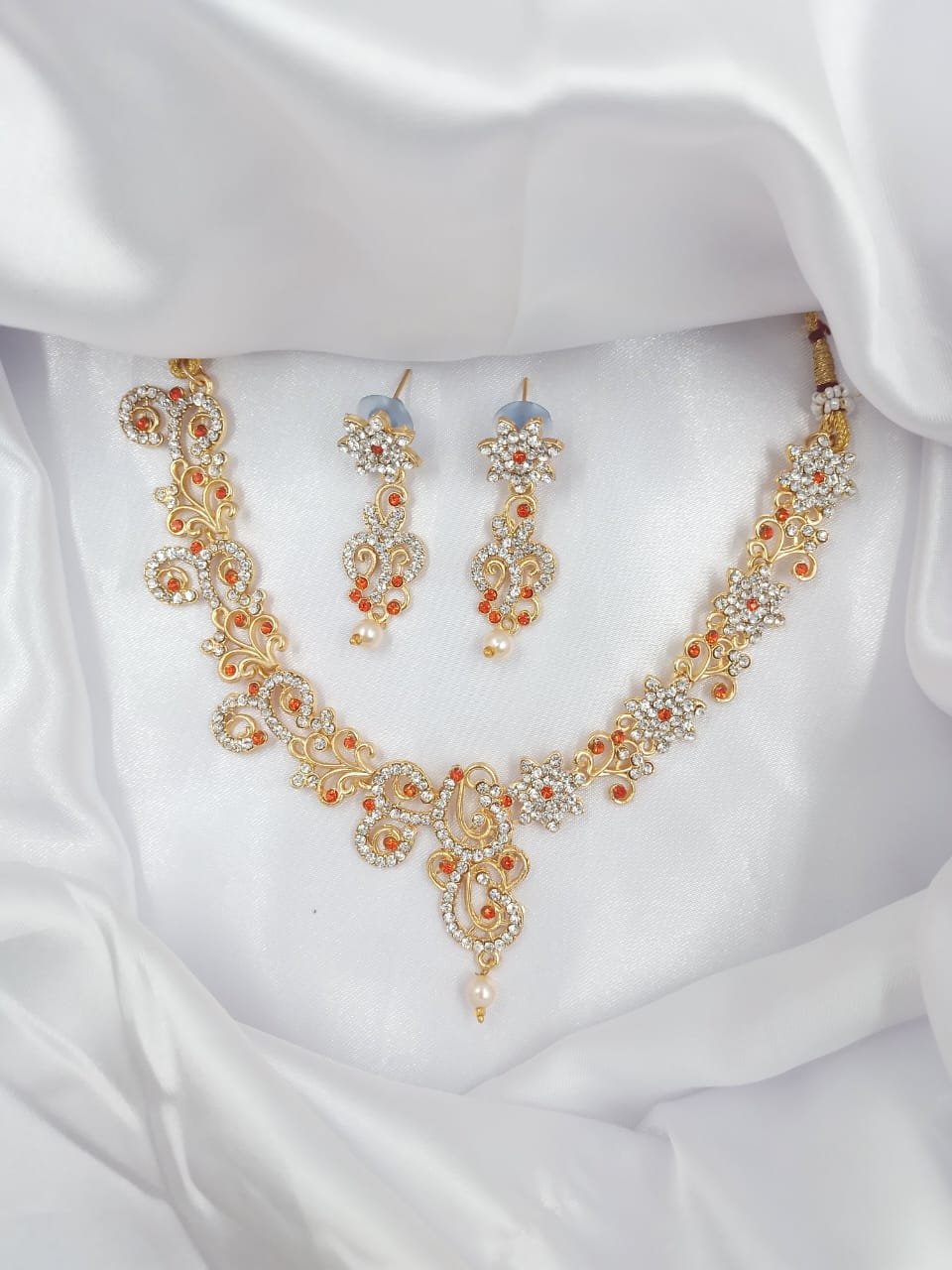 premium quality matte finish necklace set