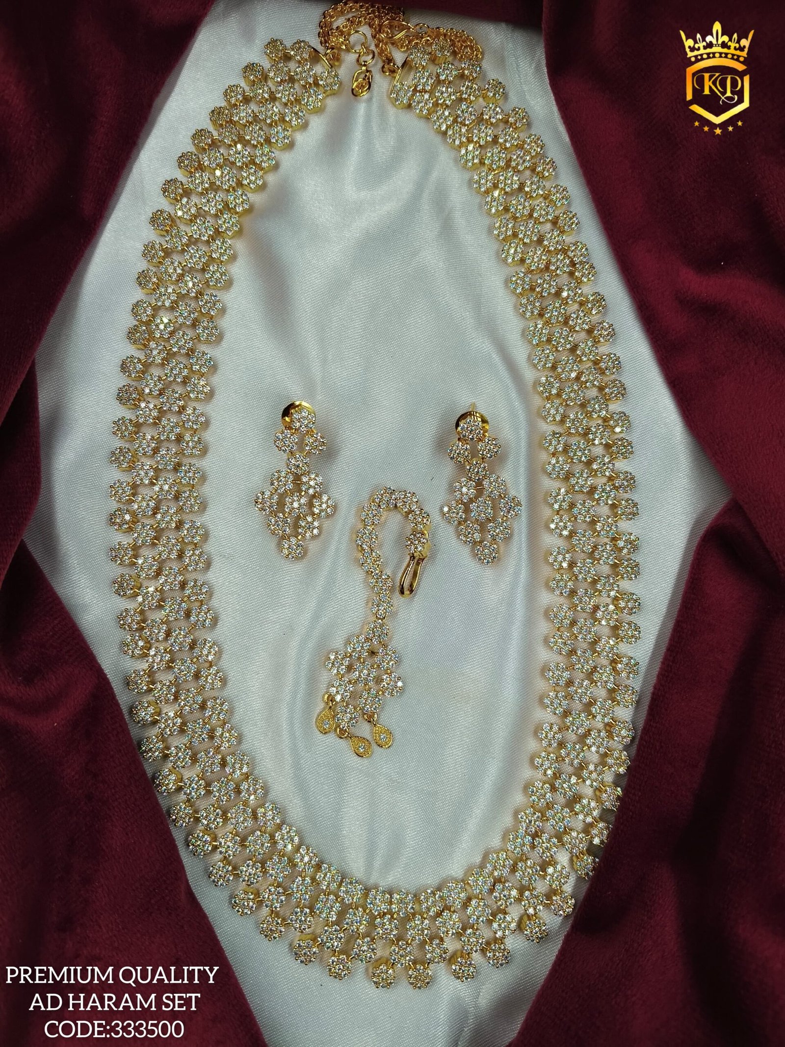 WhatsApp Image 2024-11-15 at 4.10.28 PM (1) PREMIUM QUALITY AD STONE HARAM SET - Image 1