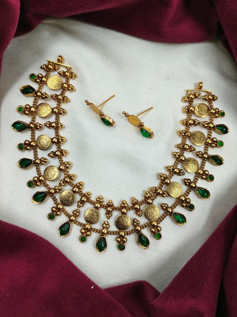 premium quality matte finish necklace set