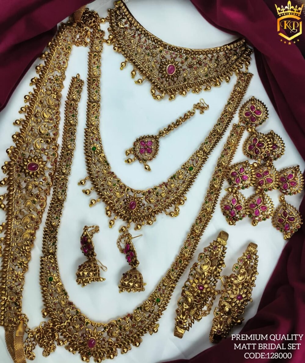 premium quality matte finish bridal set